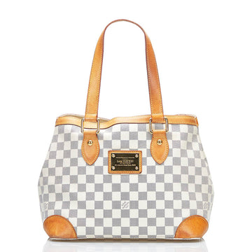 Louis Vuitton Damier Azur Hampstead PM Handbag N51207 White PVC Leather Ladies LOUIS VUITTON