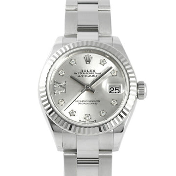 ROLEX Datejust 28 279174G Silver [IX Diamond] Dial Watch Ladies