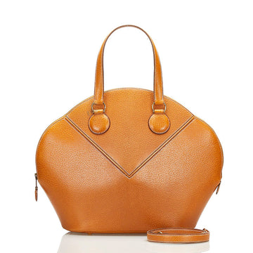 Hermes Irudoshiki handbag shoulder bag brown leather ladies HERMES