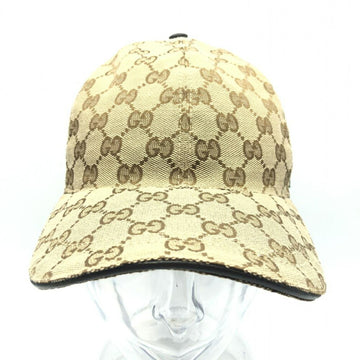 GUCCI Sherry Line GG Pattern Canvas Cap 20035