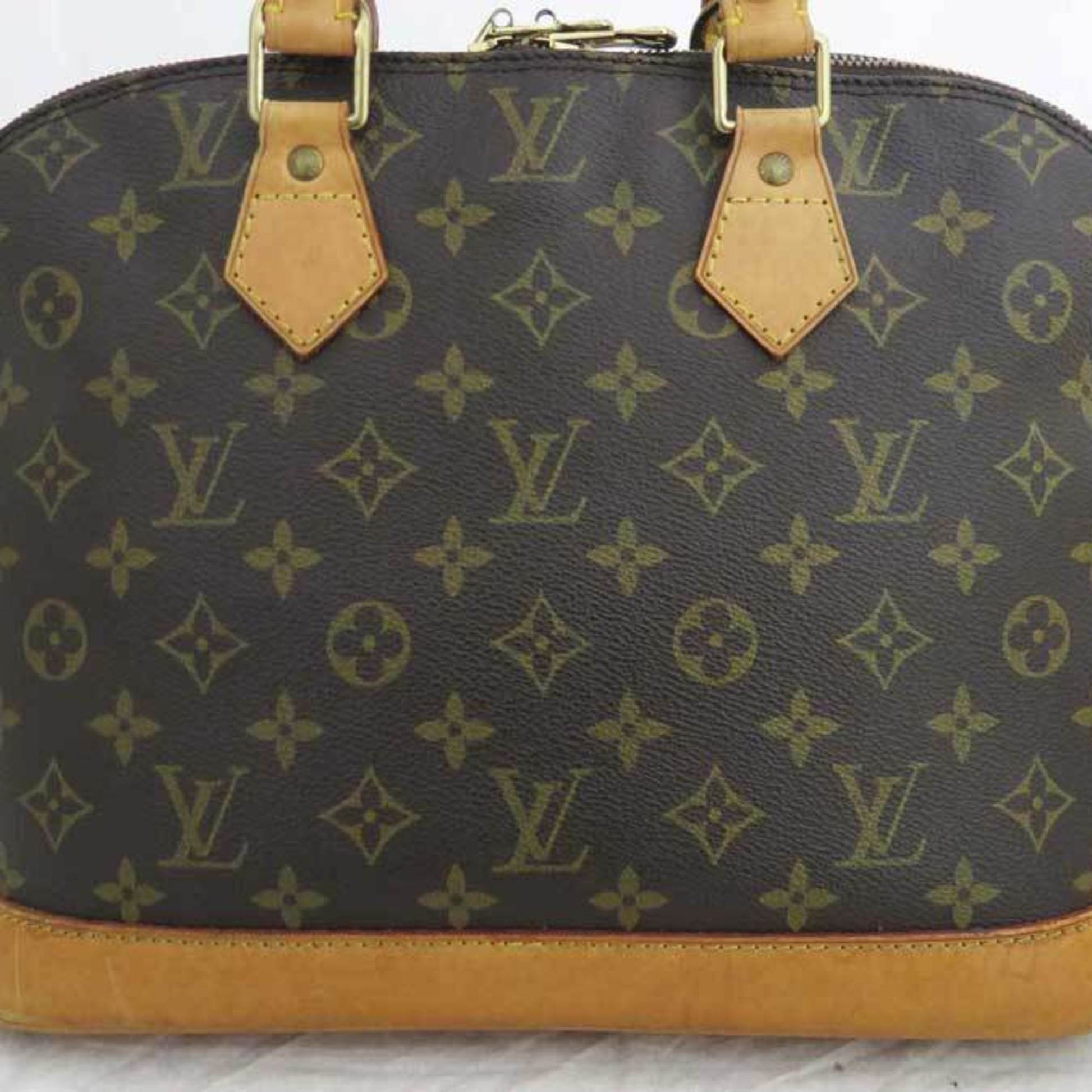 3ae5078] Auth Louis Vuitton Handbag Monogram Vernis Alma MM M91610