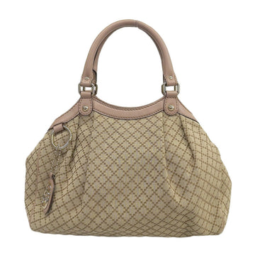 Gucci Bag Ladies Handbag Tote Suki Canvas 211944 Brown Light Pink