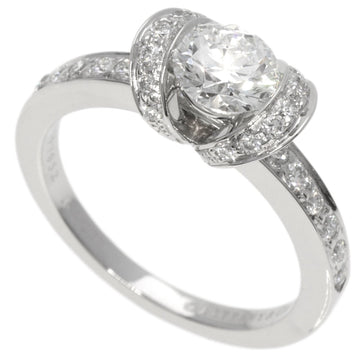 TIFFANY Ribbon Diamond Ring Platinum PT950 Ladies &Co.