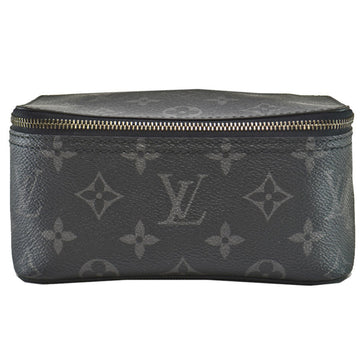 Louis Vuitton Pouch Monogram Eclipse Cube de Langemon MM Black Charcoal Gray Canvas Multi-Case Men's M44698
