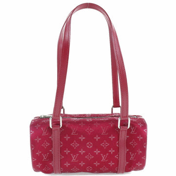LOUIS VUITTON Little Papillon M92353 Monogram Satin Red TH0092 Women's Handbag
