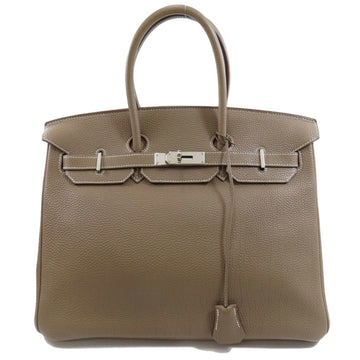 Hermes Birkin 35 Etoupe Handbag Togo Ladies HERMES