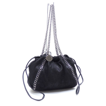 STELLA MCCARTNEY Falabella Medium Shoulder Bag Women's Black Polyester etc. 570158 W8187 SU19 Chain