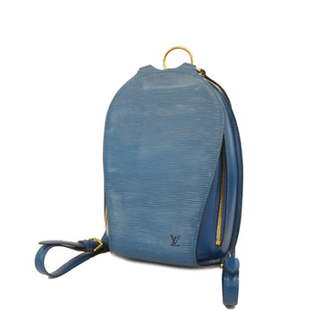 Louis Vuitton Epi Mabillon Rucksack Backpack M52235 Toledo Blue Leather  Ladies U