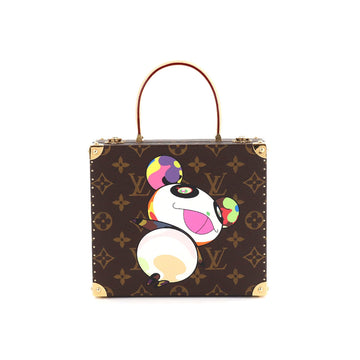 Louis Vuitton Monogram Panda Jewelry Box Case Takashi Murakami M92478 Gold Hardware Jewel