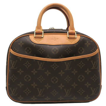 LOUIS VUITTON Trouville Women's Handbag M42228 Monogram Brown