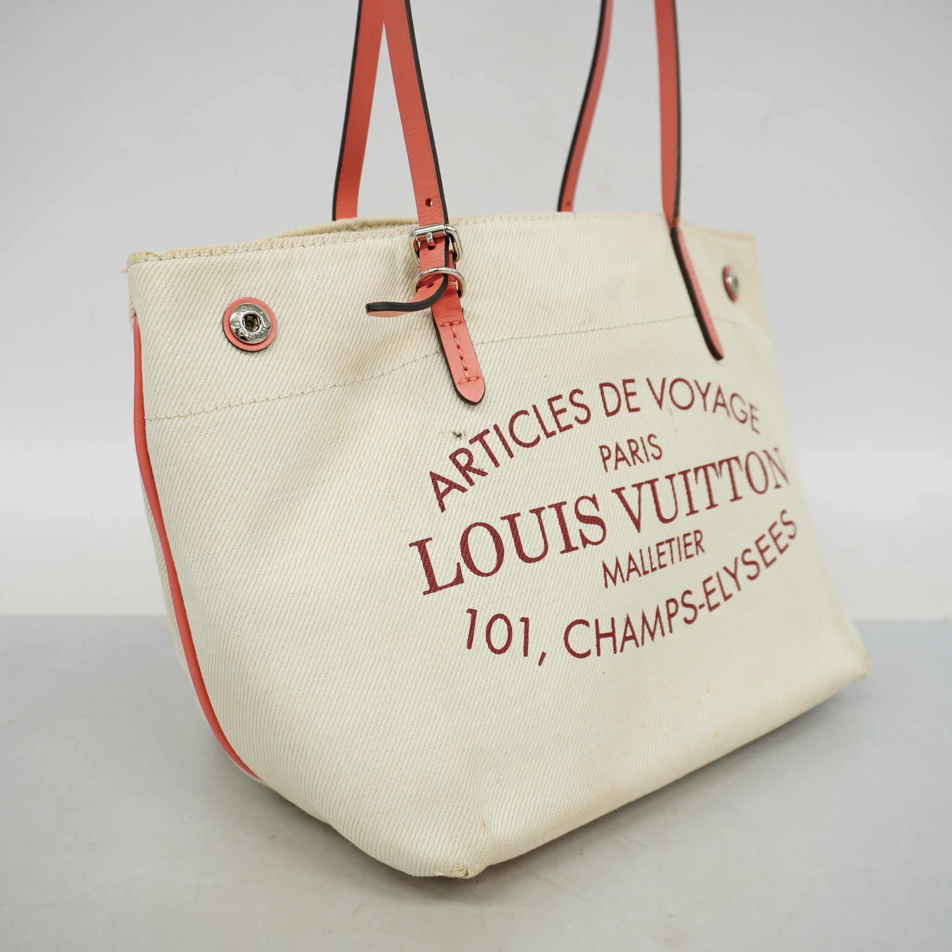 Louis Vuitton Limited Edition White Canvas Capri Articles De Voyage Cabas  Gm