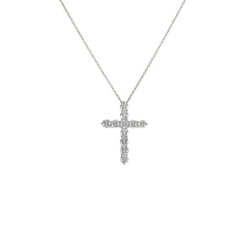 TIFFANY Cross Large PT950 Necklace