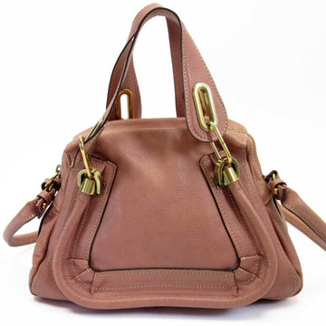 CHLOE  Handbag Mercy Pink Gold Leather Ladies 2723