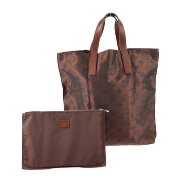 LOUIS VUITTON Cava Escapade Monogram Tote Bag M56710 Nylon Leather Brown with Pouch Vuitton