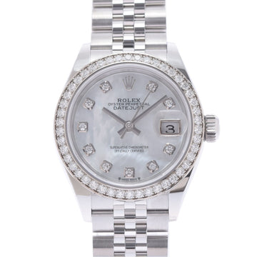 Rolex Datejust 28 279384RBR Ladies WG/SS Watch Automatic Winding White Shell Dial