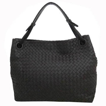 Bottega Veneta Bag Intrecciato Dark Brown Leather Shoulder Tote Ladies