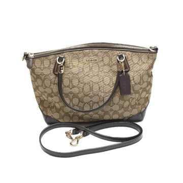 COACH Shoulder Signature Handbag 33737  Brown Bag
