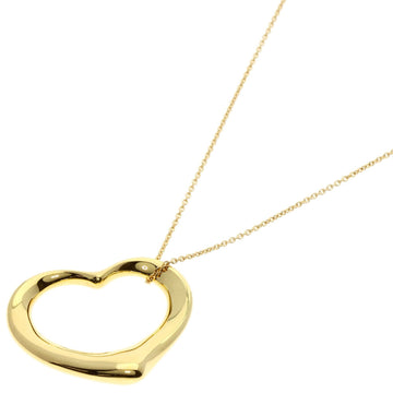 TIFFANY~  Open Heart Medium Necklace K18 Yellow Gold Women's &Co.