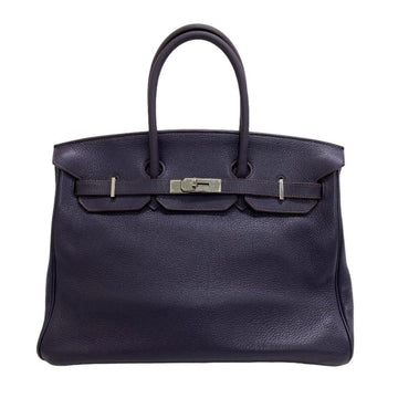 HERMES M Birkin 35 Cassis Handbag Purple Ladies Z0005508