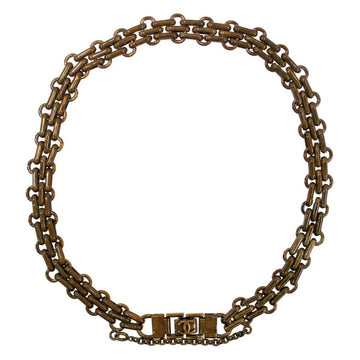 CHANEL choker necklace brown