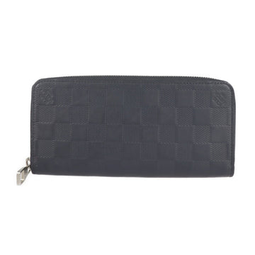 Louis Vuitton Zippy Wallet Vertical Long N63324 Damier Infini Leather Astral Dark Navy Series Round Zipper Around Zip