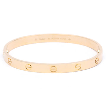 CARTIERPolished  Love Bracelet #19 18K Pink Gold B6035619 BF561994