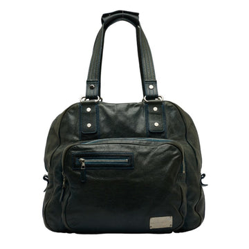 BALENCIAGA Handbag Boston Bag 314483 Green Leather Women's