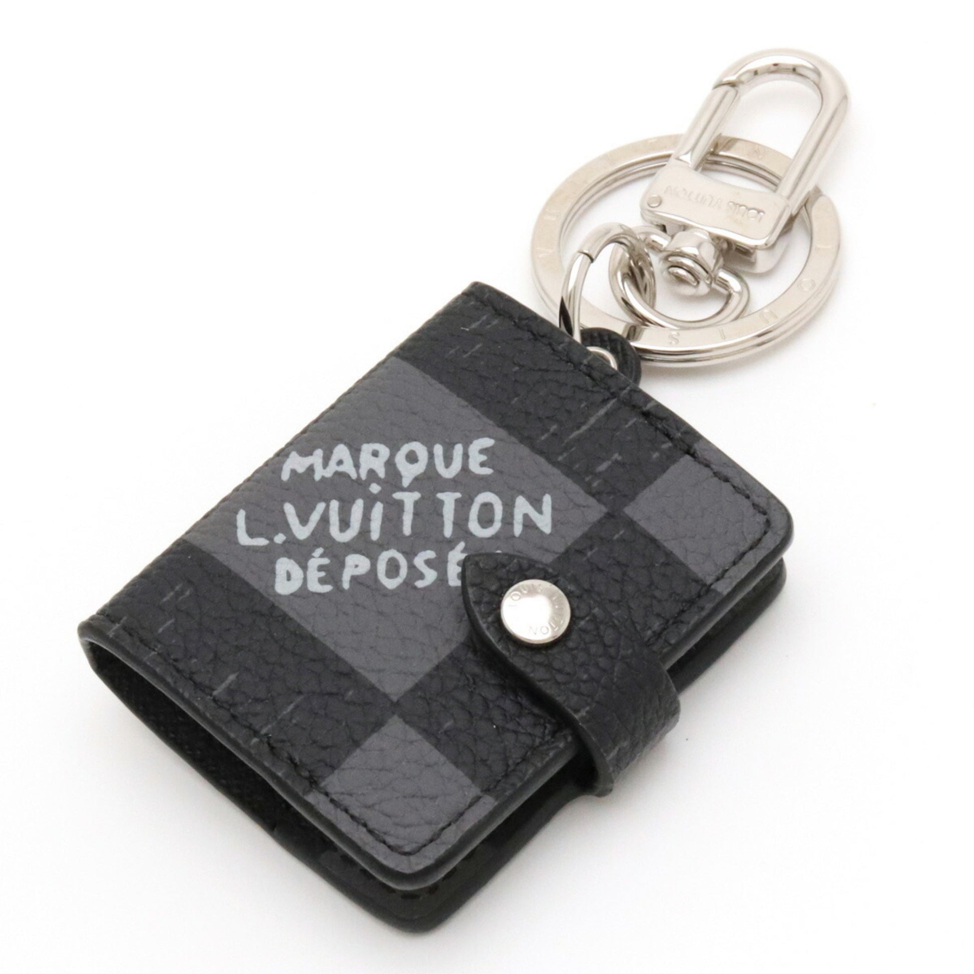 Louis Vuitton DAMIER Damier archives notebook bag charm and key