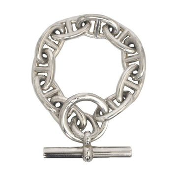 HERMES bracelet Shane Dunkle TGM silver 925  10-frame chain men's women's unisex
