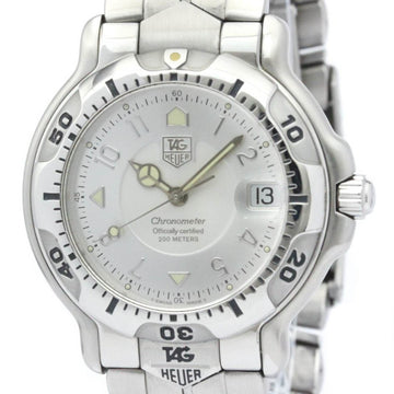 TAG HEUERPolished  6000 Chronometer Steel Automatic Mens Watch WH5111 BF561857