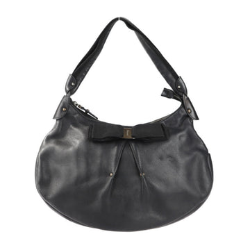 SALVATORE FERRAGAMO Vara handbag DY 21 B505 leather black ribbon semi-shoulder bag