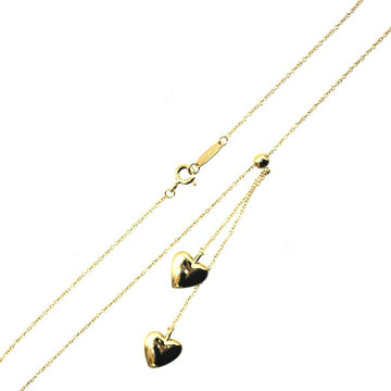 TIFFANY & Co. K18 18k gold full heart necklace approx. 40cm
