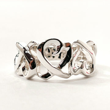TIFFANY Triple Loving Heart Paloma Picasso Ring Silver 925 &Co. Women's