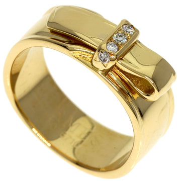 HERMES~  Belt Diamond #51 Ring K18 Yellow Gold Women's