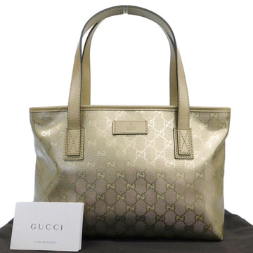 GUCCI GG Implement Handbag Tote Bag Gold 211138 002123