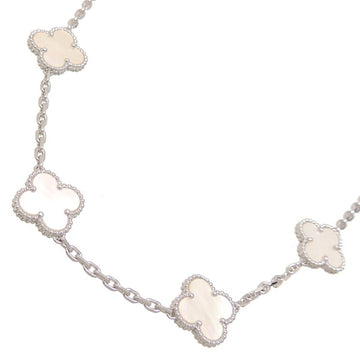 Van Cleef & Arpels Alhambra Ladies Necklace ARF48500 750 White Gold
