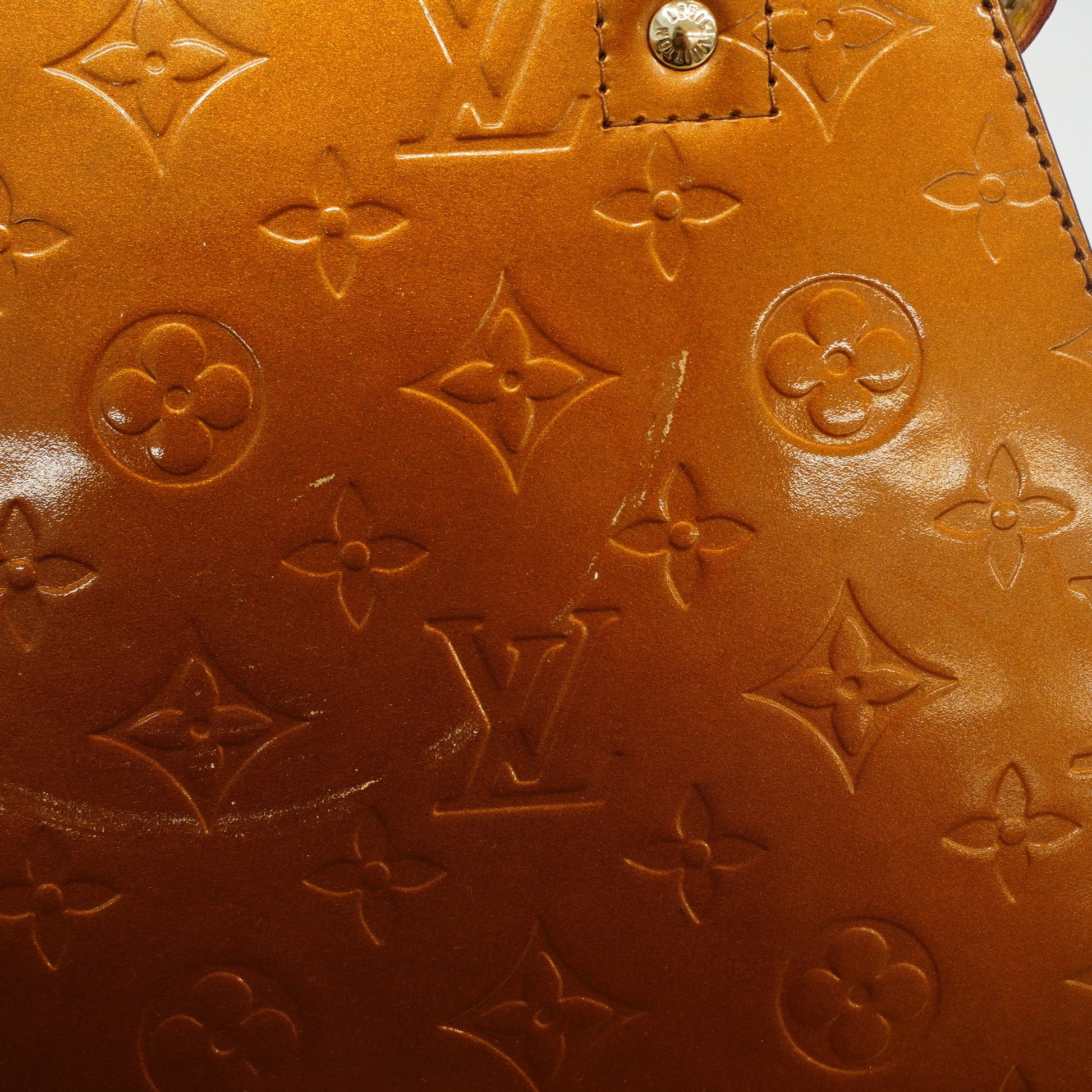 LOUIS VUITTON Monogram Vernis Bronze Forsyth PM Bag