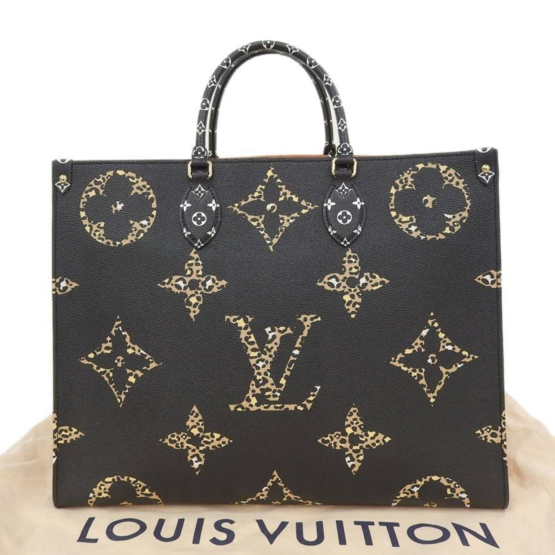 Louis Vuitton Jungle Collection Noir OntheGo Tote, GM, Preowned in