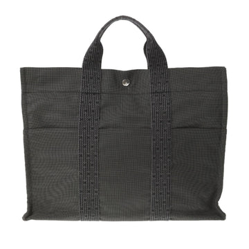 Hermes Yale Line MM Gray Unisex Canvas Tote Bag