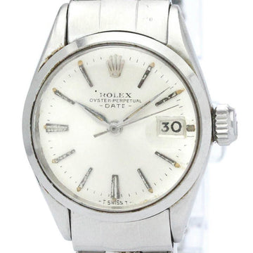 ROLEXVintage  Oyster Perpetual Date 6516 Steel Automatic Ladies Watch BF560102