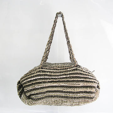 ANTEPRIMA Chain Women's Wire,Leather Handbag Beige,Gray