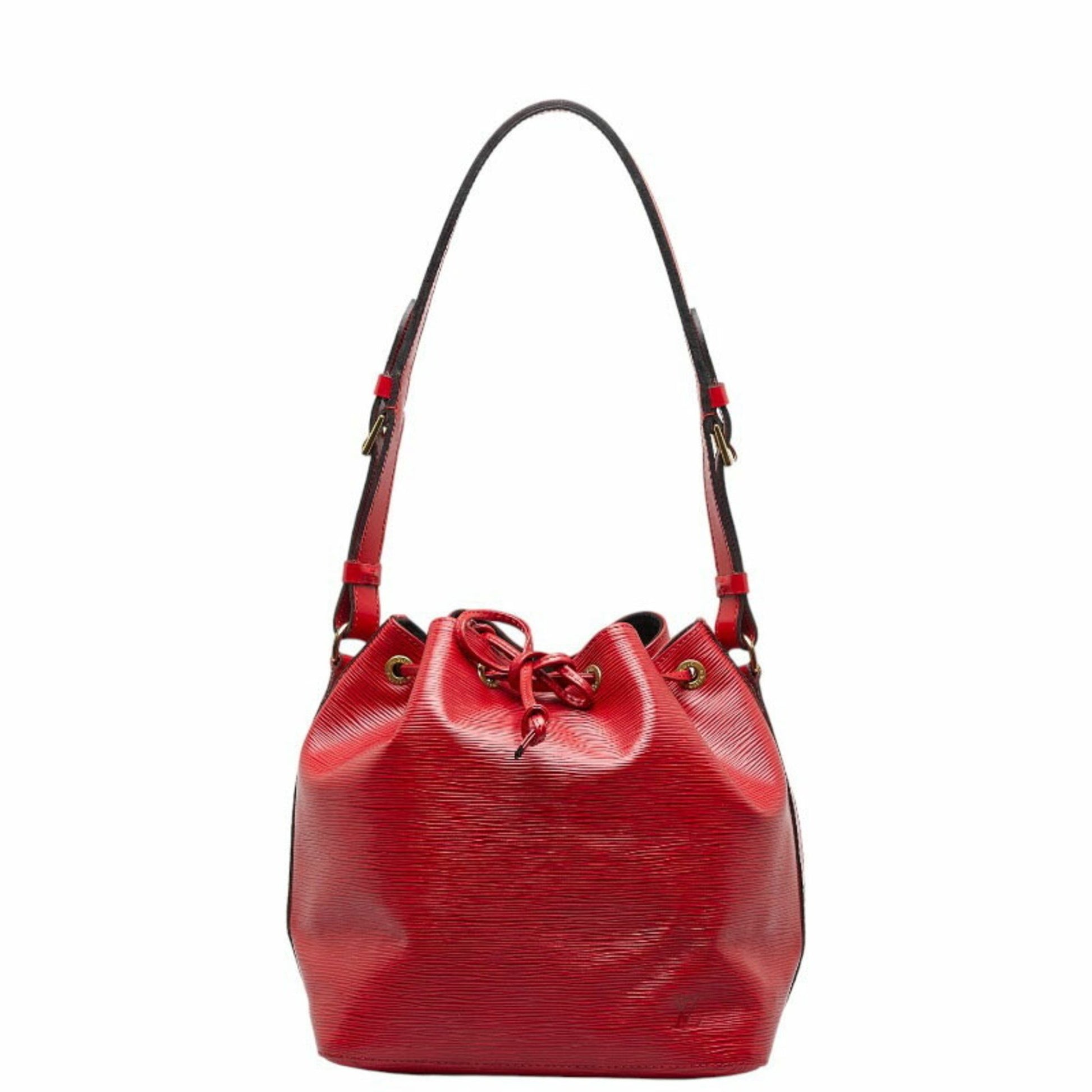 Louis Vuitton Rouge Castilian Epi Leather Petit Noe Bag Louis