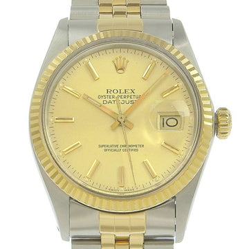 ROLEX Datejust automatic watch champagne gold dial 16013 94 series [circa 1986] 2023/04