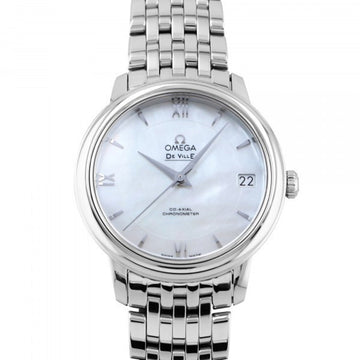 OMEGA De Ville Prestige Coaxial Chronometer 32.7M?M 424.10.33.20.05.001 White Dial Watch Ladies