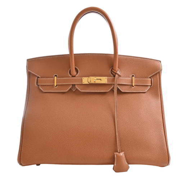 Hermes Togo Birkin 35 Handbag Brown