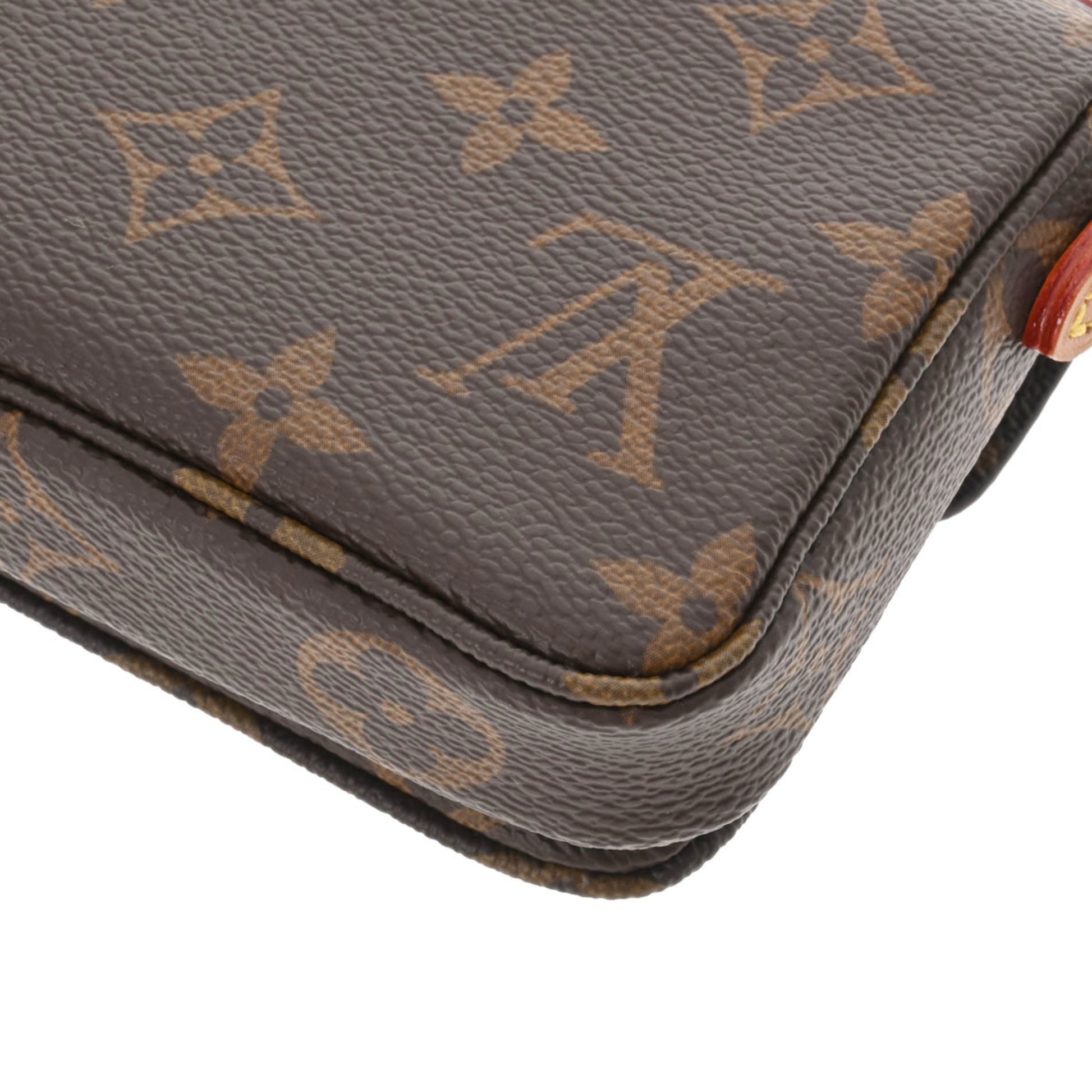 LOUIS VUITTON Louis Vuitton Monogram Micro Metis Brown M44875 Women's  Canvas Bag
