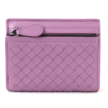 Bottega Veneta Bifold Wallet Intrecciato Leather Light Purple Women's