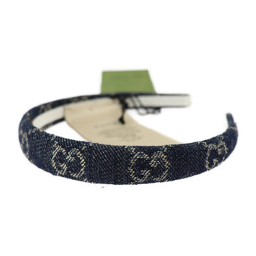 GUCCI Hair Band Other Fashion Accessories 652835 Listed Size M Eco Washed Denim Navy Headband Accessory Ornament