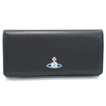VIVIENNE WESTWOOD 51040027 Long wallet with foldable coin purse/Leather BLACK Black Unisex