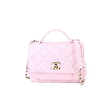 Chanel matelasse business affinity 2way hand shoulder bag caviar skin pink A93749 Matelasse Business Affinity Bag